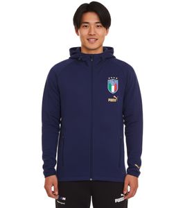 PUMA FIGC Coach Felpa da Allenamento Giacca da Allenamento Italia Fanwear 767108 13 Blu Scuro