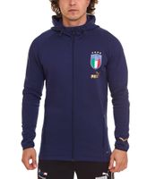 PUMA FIGC Coach Chaqueta deportiva para hombre Chaqueta de entrenamiento Italia Fanwear 767108 13 Azul oscuro
