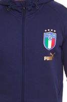 PUMA FIGC Coach Chaqueta deportiva para hombre Chaqueta de entrenamiento Italia Fanwear 767108 13 Azul oscuro