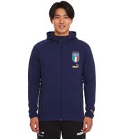 PUMA FIGC Coach Chaqueta deportiva para hombre Chaqueta de entrenamiento Italia Fanwear 767108 13 Azul oscuro