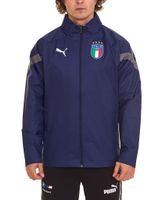 PUMA Italy 2022 Men s Track Jacket with Hidden Hood All-Weather Jacket 767068 04 Blue