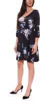 melrose women s mini dress with all-over floral print short sleeve 20539817 black/colorful