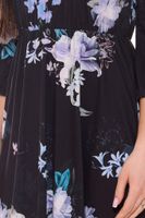 melrose women s mini dress with all-over floral print short sleeve 20539817 black/colorful