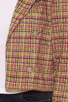 Aniston CASUALS women s blazer short blazer with decorative buttons 96699747 green/colorful