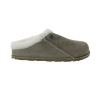 BIRKENSTOCK Zermatt unisex slippers genuine leather with fur lining Made in Germany normal width 1023099 gray