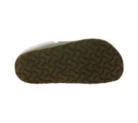 BIRKENSTOCK Zermatt unisex slippers genuine leather with fur lining Made in Germany normal width 1023099 gray