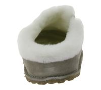 BIRKENSTOCK Zermatt unisex slippers genuine leather with fur lining Made in Germany normal width 1023099 gray