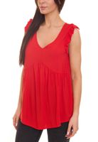 Aniston CASUAL haut chemisier pour femme avec détails volants chemise d été 60330626 rouge
