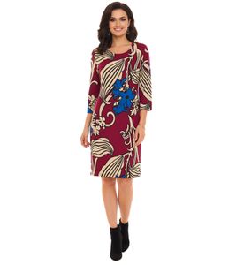 Aniston SELECTED vestito da donna con maniche a 3/4 vestito midi floreale vestito estivo 75546760 rosso