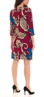 Aniston SELECTED robe à manches 3/4 pour femme robe midi fleurie robe d été 75546760 rouge