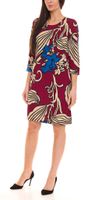 Aniston SELECTED robe à manches 3/4 pour femme robe midi fleurie robe d été 75546760 rouge