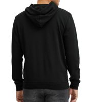 INDICODE Forzo men s cotton hoodie sustainable hooded sweater with large front print 55-581MM 999 Black