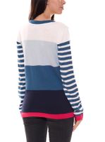 KangaROOS women s cardigan fine knit jacket in color block design pink/gray or blue/pink