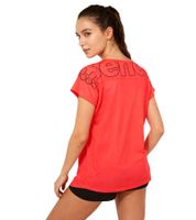 Bench Damen Sport-Shirt atmungsaktives Lauf-Shirt mit Logo-Schriftzug am Rücken PK11423 Neonrot