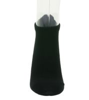 6 paires de chaussettes baskets TASTIQ, chaussettes simples en coton dans une boîte cadeau, chaussettes de sport, noir