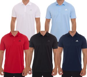 adidas Performance Primegreen Men s Polo Shirt in Pique Quality Golf Shirt GQ313 in white, black, red or blue