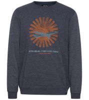 INDICODE IDForz men s cotton pullover crew neck sweater with large front print 55582MM Black, gray or blue