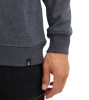 INDICODE IDForz men s cotton pullover crew neck sweater with large front print 55582MM Black, gray or blue