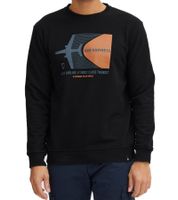 INDICODE IDForz men s cotton pullover crew neck sweater with large front print 55582MM Black, gray or blue