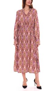 HECHTER PARIS Vestido midi de mujer, moderno vestido de verano con estampado integral 20490940 colorido