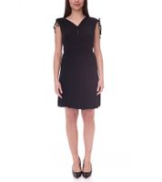 2er Pack AJC Damen Sommer-Kleid Maxi-Kleid mit floralem Allover-Print und schlichtes Mini-Kleid 25760756 Schwarz/Blau