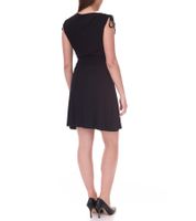 2er Pack AJC Damen Sommer-Kleid Maxi-Kleid mit floralem Allover-Print und schlichtes Mini-Kleid 25760756 Schwarz/Blau