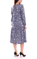 Vestido de mujer BOYSEN'S vestido floral de manga larga a la moda hecho de puro algodón 87096638 azul