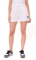 LTB Gonene - Pantalón corto de verano para mujer con bordado de palma, color azul o blanco