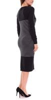 AjC ladies sweater dress striped midi dress knitted dress 52490724 black
