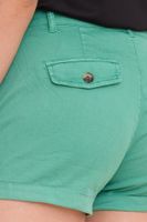 AjC Women's Hot Pants with Creases Chino Shorts with Fixed Turn-Up Summer Shorts 83031904 Green