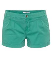 AjC Women's Hot Pants with Creases Chino Shorts with Fixed Turn-Up Summer Shorts 83031904 Green