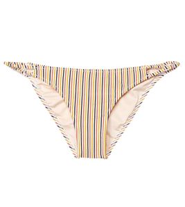 VOLCOM E'Ry Minute Hipster women's striped bikini bottoms with side cut outs swimwear O2212003 MLT colorful