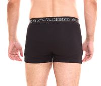 Pack of 2 Kappa men's boxer shorts stylish underpants 351K1JW AEB black/white