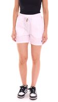 DELMAO women's shorts with side pockets blue/white, pink/white or plain pink