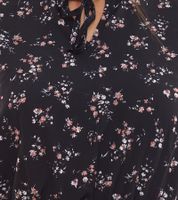 Laura Scott Bubblecrepe Dress Women's Mini Dress with Allover Floral Print Chiffon Dress 12329967 Black/Colorful