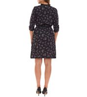 Laura Scott Bubblecrepe Dress Women's Mini Dress with Allover Floral Print Chiffon Dress 12329967 Black/Colorful