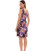 melrose mini dress sleeveless women's summer dress with floral print and glitter tape 32156535 black/multicolored