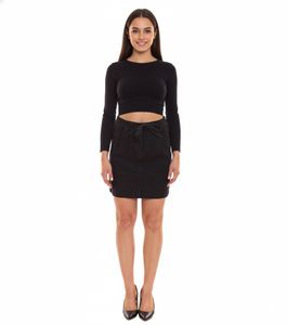 Jupe en jean pour femme Arizona, mini-jupe, jupe en jean en coton avec poches 82817269 noir