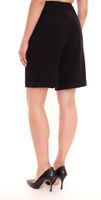AjC Damen Anzug-Shorts elegante kurze Hose Mode-Bermuda Schwarz oder Dunkelblau