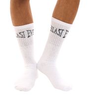 10 paires de chaussettes de sport pour hommes EVERLAST avec partie en coton, bas longs OEKO-TEX Standard 100 EVL1TENX10BL blanc