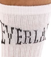 10 paires de chaussettes de sport pour hommes EVERLAST avec partie en coton, bas longs OEKO-TEX Standard 100 EVL1TENX10BL blanc