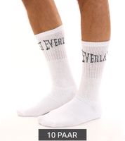 10 Paar EVERLAST Herren Sport-Socken mit Baumwollanteil Damen Socken lange Strümpfe OEKO-TEX Standard EVL1TENX Weiß oder Schwarz