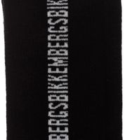 2 pairs of BIKKEMBERGS men's cotton socks with small brand lettering, socks, sneaker socks, white/black/red