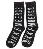 2 pairs of BIKKEMBERGS men's cotton socks with small brand lettering, socks, sneaker socks, white/black/red