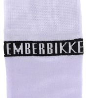 2 pairs of BIKKEMBERGS men's cotton socks with small brand lettering, socks, sneaker socks, white/black/red