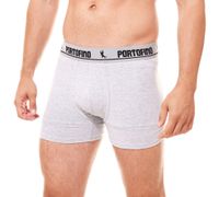 Pack of 2 PORTOFINO men's underwear, comfortable boxer shorts PF100-00, black, grey or blue