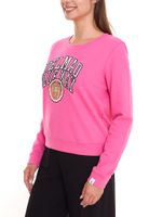 DELMAO Cropped Sweater shortened women's cotton sweater 42556633 pink