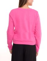 DELMAO Cropped Sweater shortened women's cotton sweater 42556633 pink