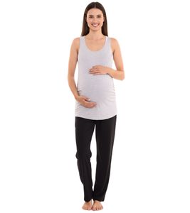 nueve 9 meses top de verano para mujer camisa sencilla moda premamá 68950144 gris