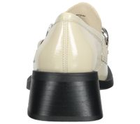 VAGABOND women's genuine leather shoes in patent leather look moccasins slippers with decorative buckle 5317-060-05 beige/silver